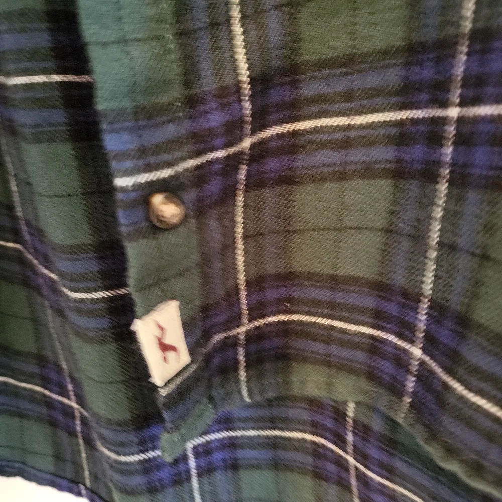 Hollister womenβs size L flannel Boyfriend Fit - Picture 3 of 8